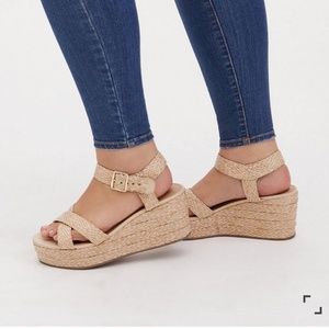 Torrid Espadrille Platform Wedge Sandal (WW) 8